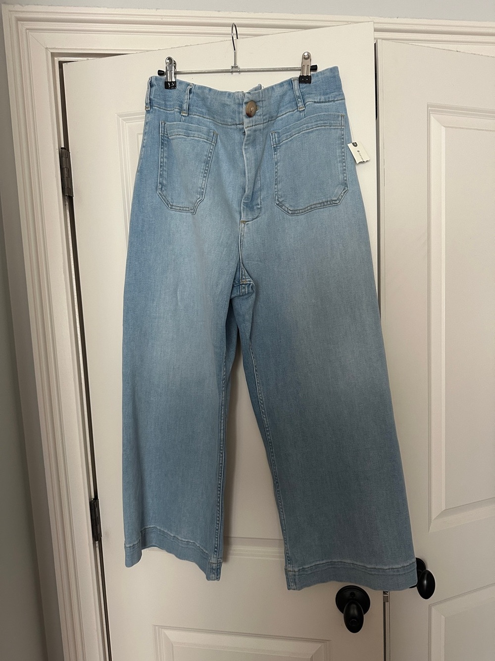 NWT Maeve Light Blue High-Rise Wide-Leg Jeans - Picture 2 of 9